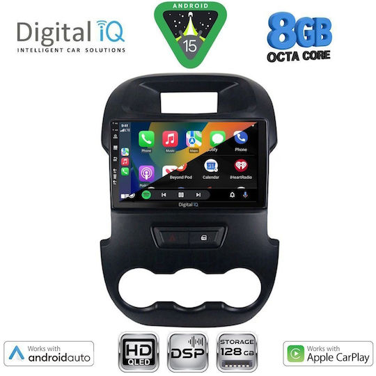 Digital IQ Auto-Audiosystem Für Ford Ranger 2011-2015 Mit Touchscreen 9 Zoll Bluetooth USB WiFi GPS Apple CarPlay Android Auto Digital IQ BXF 18171_CPAA