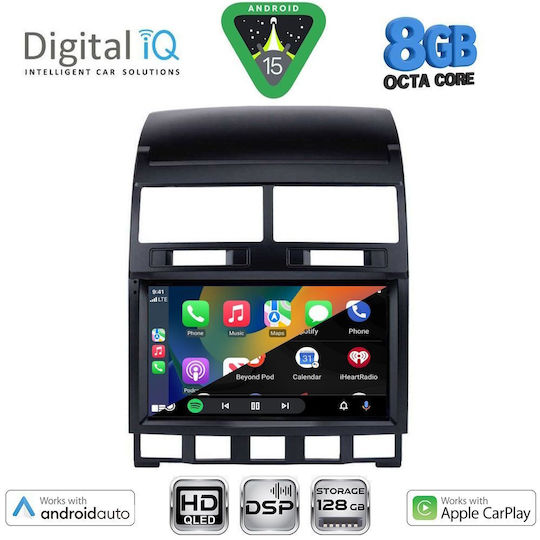 Digital IQ Ηχοσύστημα Αυτοκινήτου για Volkswagen Touareg 2003-2011 (Bluetooth/USB/WiFi/GPS/Apple-Carplay/Android-Auto) με Οθόνη Αφής 9"