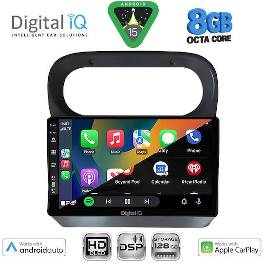 Digital IQ Auto-Audiosysteme für Opel Vivaro Renault Trafic Nissan Primastar 2004-2015 Bluetooth USB Eingebautes Wi-Fi GPS Apple CarPlay Android Auto mit 10 Zoll Touchscreen