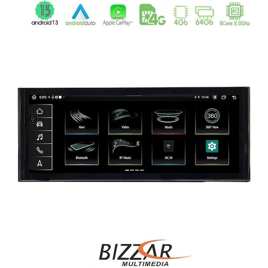Bizzar Ηχοσύστημα Αυτοκινήτου για Audi A3 2013-2019 (Bluetooth/USB/AUX/WiFi/GPS/Apple-Carplay/Android-Auto) με Οθόνη Αφής 10.25"