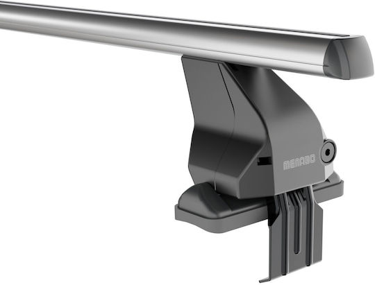 Menabo Complete Set Aluminum Car Roof Bars Omega M 112 Cm Silver Audi A3 8p 3 Doors 2004>2012 2 Pieces 9630 Mb+13460 Mb Mp.au.13460/mb-omga-5