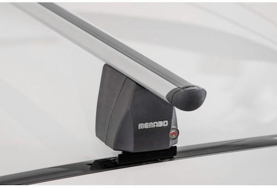 Menabo Komplettes Set Autodachträger aus Aluminium Omega M 112 Cm Silber Toyota Auris Corolla E210 Hatchback 5 Türen 2018>-2 Stück 9980 Mb+13460 Mb Mp.to.13460/mb-omga-2