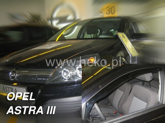 Heko Set deflectoare de vânt Dark Fime pentru Opel Astra 3D 2005+ GTC 2buc