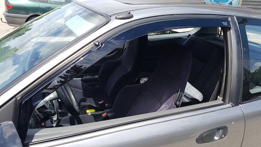 Heko Satz Windabweiser Vordere Dark Fime für Honda Civic 3D / HTB 1991-1995 2Stück