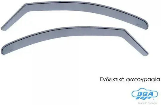 DGA Set deflectoare de vânt Dark Fime pentru Toyota Yaris / Verso 1999-2003 2buc