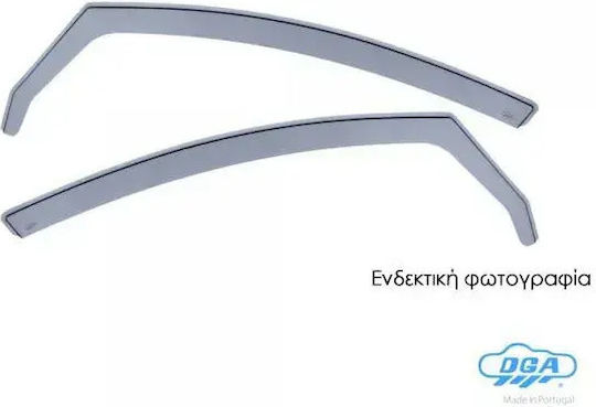 DGA Satz Windabweiser Vordere Dark Fime für Peugeot 1007 2005-2009 2Stück
