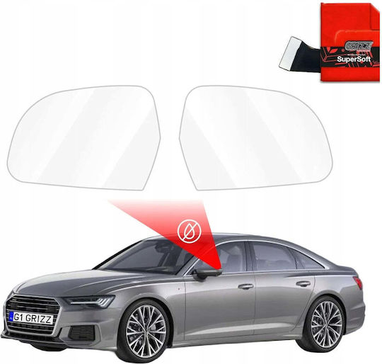 Grizzglass Rain Protection Film Mirrors Grizzglass Zerodrop Audi A6 C8 2018-2024