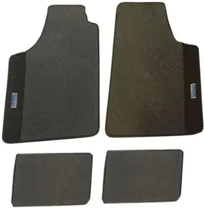 Teppichmatten Diamant Grau A 4-tlg