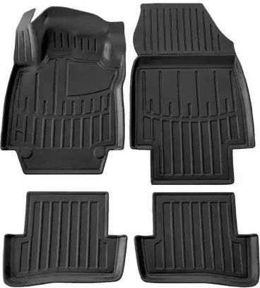 Race Axion Set Covorașe Față și Spate Tip Tavă 4buc din Furtun pentru Renault Captur - Capturare 2013-2019 Negre