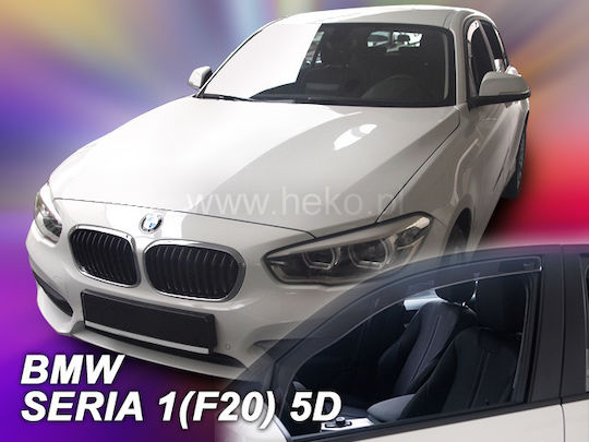 Heko Satz Windabweiser Vordere Dark Fime für BMW Serie 1 2Stück