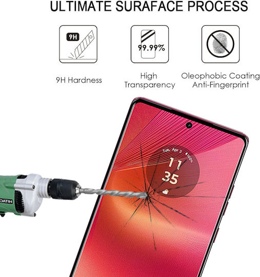 Vollflächig gehärtetes Glas (Motorola Edge 50 Fusion) Displayschutzfolie
