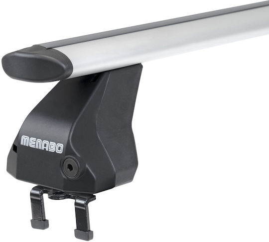 Menabo Komplettes Set Autodachträger Aluminium Omega Plus L 130 cm Silber Kia Sportage SL 5-Türen 2010–2013 2 Stück 9720 Mb+14730 Mb Mp.ki.14730/mb-omgps-7