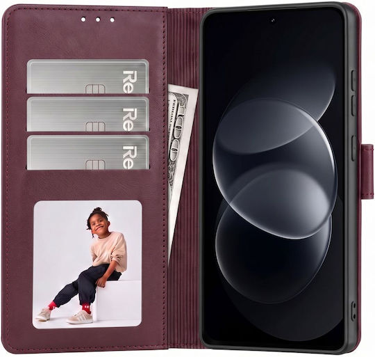 Tech-Protect Brieftasche Xiaomi Redmi Note 17 Pro 5G Burgundisch 5906302326433