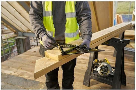 Stanley Builders / Construction Aluminum Angle Ruler Length 30cm