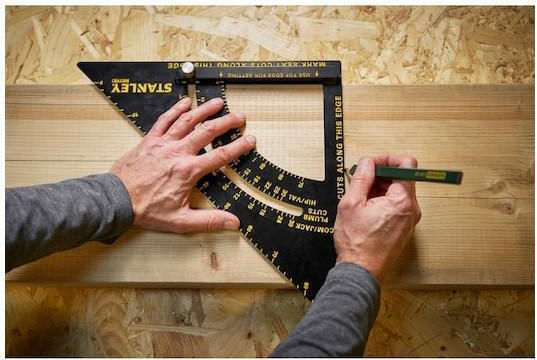 Stanley Builders / Construction Aluminum Angle Ruler Length 30cm