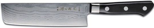Tojiro Nakiri Knife from Damascus Steel 16.5cm