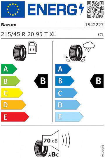 Barum 215/45R20 95TT Anvelopă de Vară pentru Autoturism de Pasageri