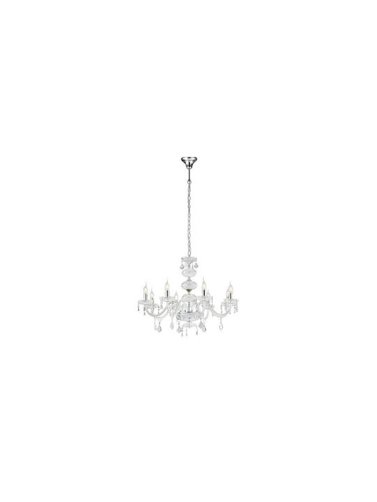 Fan Europe Incanto 8 Люстра 8xE14 Ø83см с Кристали Прозрачен I-INCANTO/8