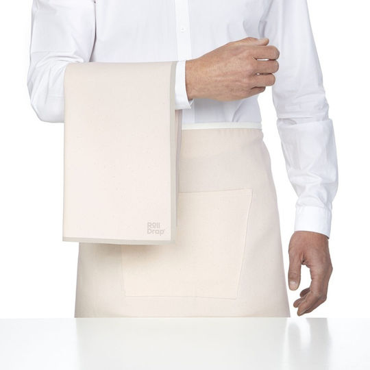 Roll Drap Küchentuch aus 100% Baumwolle in Beige Farbe 40x64cm RO-PE-19 10 Stück