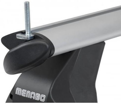 Menabo Komplettes Set Autodachträger aus Aluminium Omega Plus L 130 cm Silber Kia Sportage QL 5-Türen 2016–2021 2 Stück 9660 Mb+14730 Mb Mp.ki.14730/mb-omgps-8