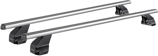 Menabo Komplettes Set Autodachträger Aluminium Omega L 130 Cm Silber Toyota C-HR 5 Türen 2023>-2 Stück 9660 Mb+13470 Mb Mp.to.13470/mb-omgs-14