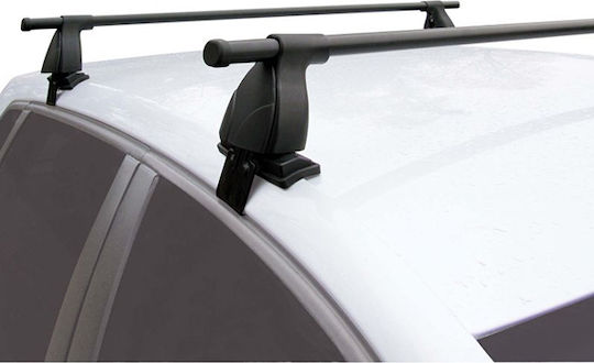 Green Valley Autodachträger Metallisch Easy One 117cm Universell 2008+ für Autos mit Werksseitigen Dachträgern mit Dachträgerfüßen Schwarze