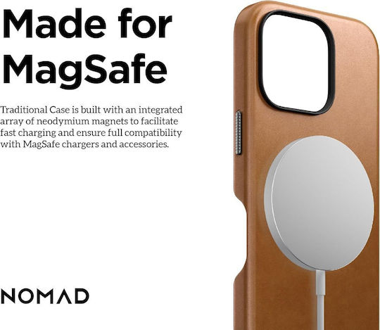 Nomad Back Cover Leder 1.15mm Braune (iPhone 16 Pro)