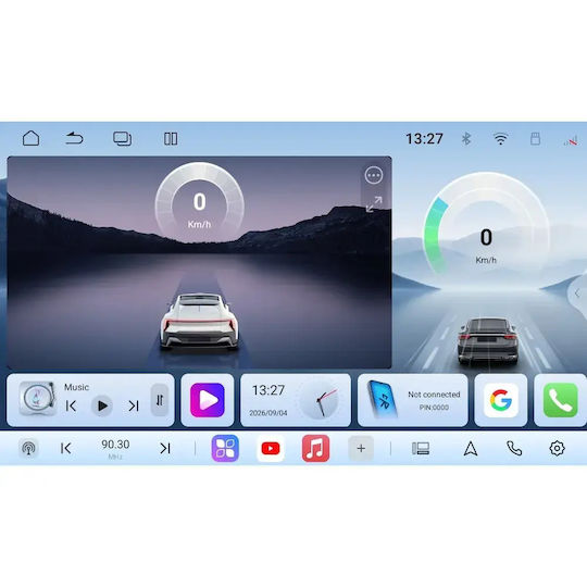 Bizzar Ηχοσύστημα Αυτοκινήτου 2 DIN (Bluetooth/USB/WiFi/GPS/Apple-Carplay/Android-Auto) με Οθόνη Αφής 6.9"