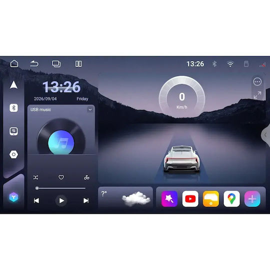 Bizzar Ηχοσύστημα Αυτοκινήτου 2 DIN (Bluetooth/USB/WiFi/GPS/Apple-Carplay/Android-Auto) με Οθόνη Αφής 6.9"