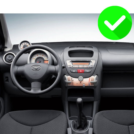 Carmedia Auto-Audiosystem für Peugeot 107 Toyota Aygo Citroen C1 2005-2014 (Bluetooth/USB/WiFi/GPS/Apple-Carplay/Android-Auto) mit Touchscreen 10"