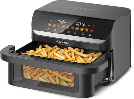 Rohnson Air Fryer με Διπλό Αποσπώμενο Κάδο 5lt Μαύρο R-28011