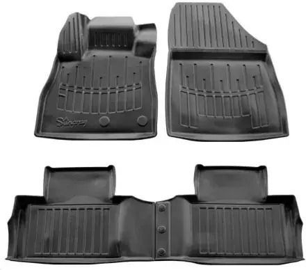 Race Action Car Mats Renault Grand Scenic Rfa 2016-2022 5-Door Rubber Raised Sides Protective Fasteners Material Rubber Passenger Cars 4 Pieces 5018394/st
