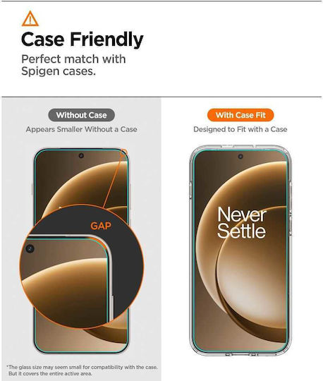 Spigen Alm Glas.tr Slim Ac Gehärtetes Glas 2 Stück OnePlus 15