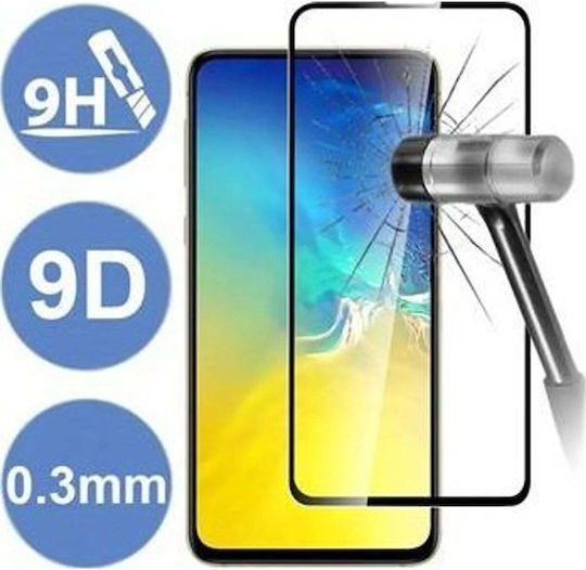 9D Full Face Tempered Glass Μαύρο (Oppo Reno8)