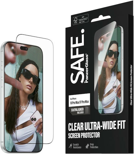Safe by Panzerglass Displayschutzfolie Apple iPhone 18 Pro Max 17 Pro Max Ultra-Breit Passform mit Easyaligner