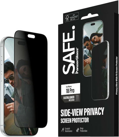 Safe By Panzerglass 2-Wege Datenschutz Displayschutzfolie Apple iPhone 18 Pro Ultra-Breit Passform Mit Easyaligner