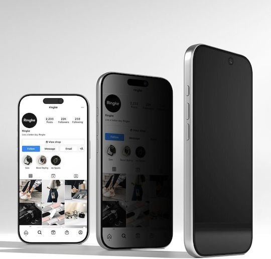 Sticlă de confidențialitate Ringke Easy Slide 2-pack iPhone 18 Pro Max Privacy 8800380462434