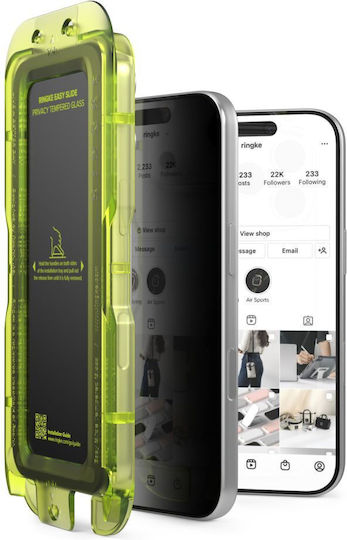Sticlă de confidențialitate Ringke Easy Slide 2-pack iPhone 18 Pro Max Privacy 8800380462434