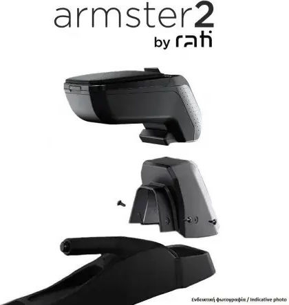Rati Armster Car PU Armrest for Dacia Sandero Black