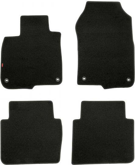 Heko Set of Windbreakers Front Car Dark Fime for Honda Prelude 2pcs