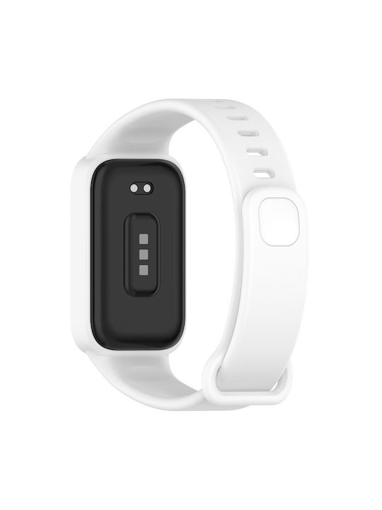 Armband Silikon Weiß (Xiaomi Smart Band 9 Active)