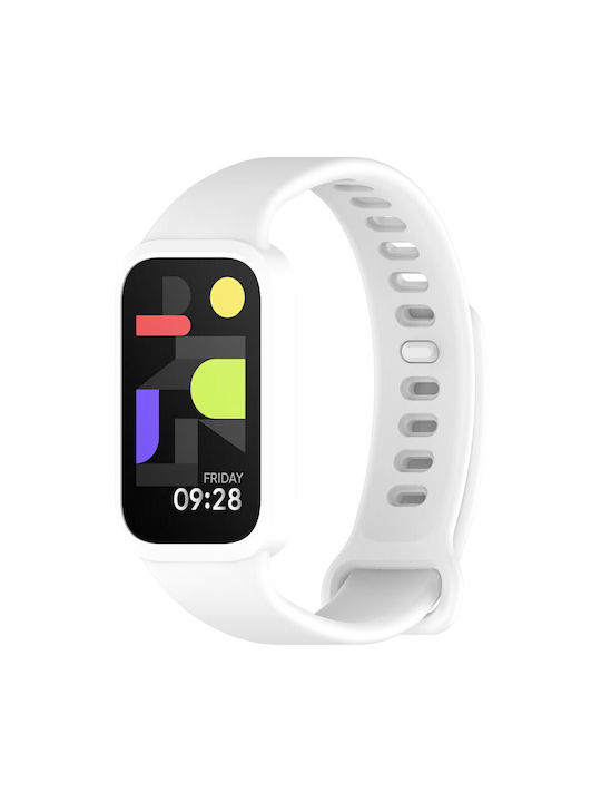 Armband Silikon Weiß (Xiaomi Smart Band 9 Active)