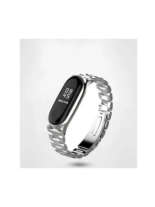 Tech-Protect Λουράκι Metal Ασημί (Mi Band 5)