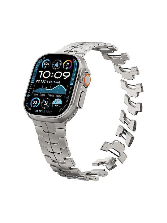 Orso Λουράκι Ανοξείδωτο Ατσάλι Γκρι (Apple Watch 42/44/45mm/Ultra 49mm)
