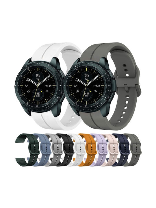 Samsung Galaxy Watch 42mm 20mm Schleife Silikon Uhrenarmband Bernstein gelb