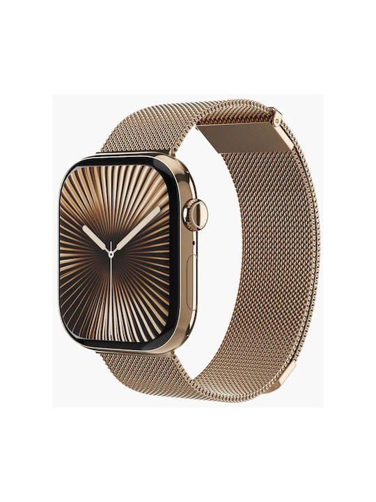 Vonmählen Milanese Loop 2 Tragbare Bänder für Apple Watch 42 44 45 49 mm Einheitsgröße Gold Sonnenuntergang Vonmählen Milanese Loop 2 Tragbare Bänder für Apple Watch 42 44 45 49 mm Einheitsgröße Gold Sonnenuntergang