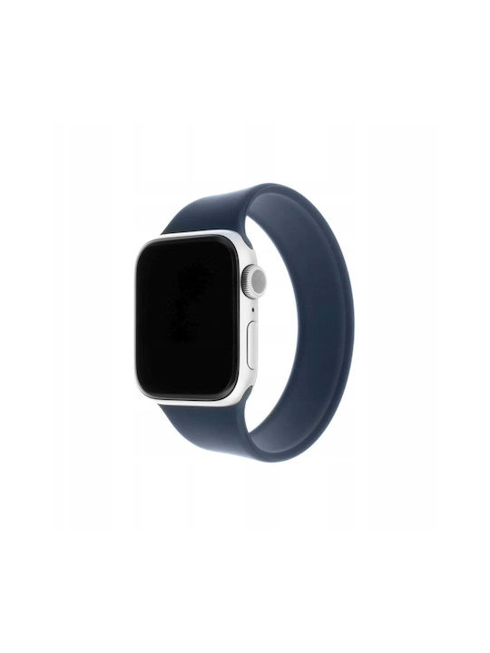 Fixed Silicone Strap Ελαστικό Λουράκι Σιλικόνης Apple Watch 38 40 41mm Μέγεθος Xs Μπλε Fixed Silicone Strap Ελαστικό Λουράκι Σιλικόνης Apple Watch 38 40 41mm Μέγεθος Xs Μπλε