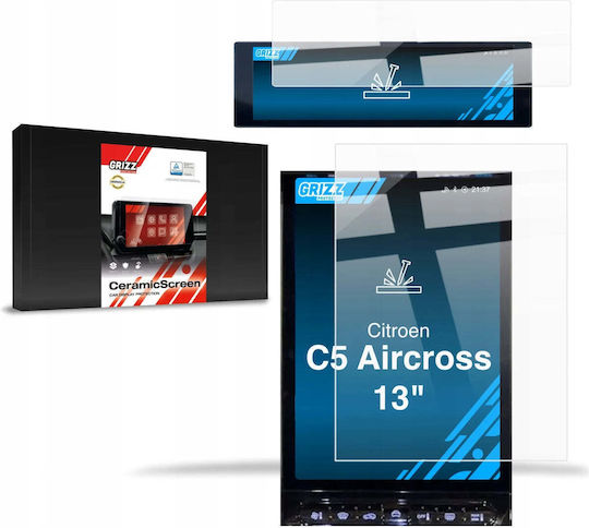 Grizzglass Keramikfolie Citroen C5 Aircross 13" 2026 2in1 Auto-Bildschirmschutz