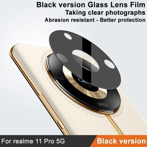 Kameraschutz Gehärtetes Glas Black für das Realme 11 Pro 5G, 11 Pro Plus 5G