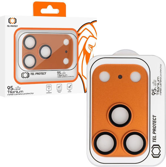 Tel Protect Temperiertes Glas Kameraschutz Orange Für Das iPhone 17 Pro Max